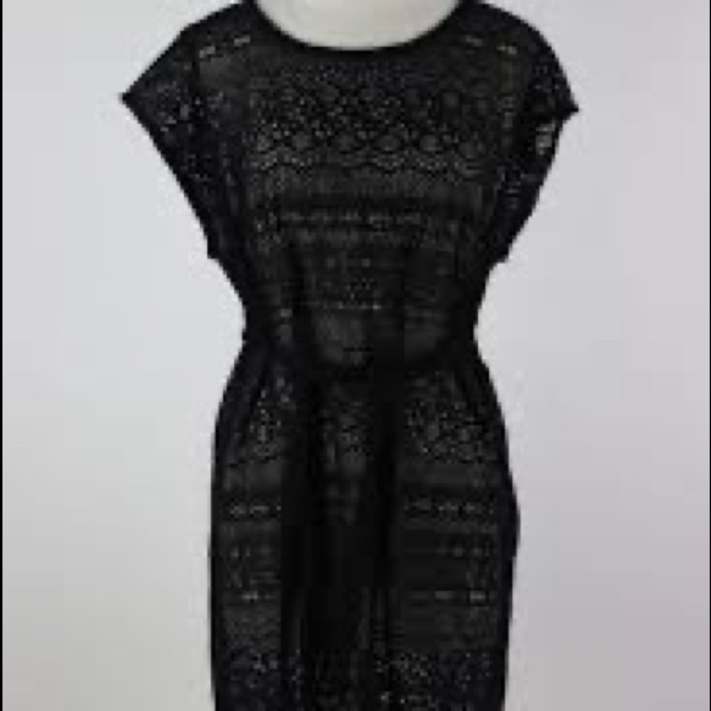Merona Crochet Beach Coverup - Color Black - Size Medium